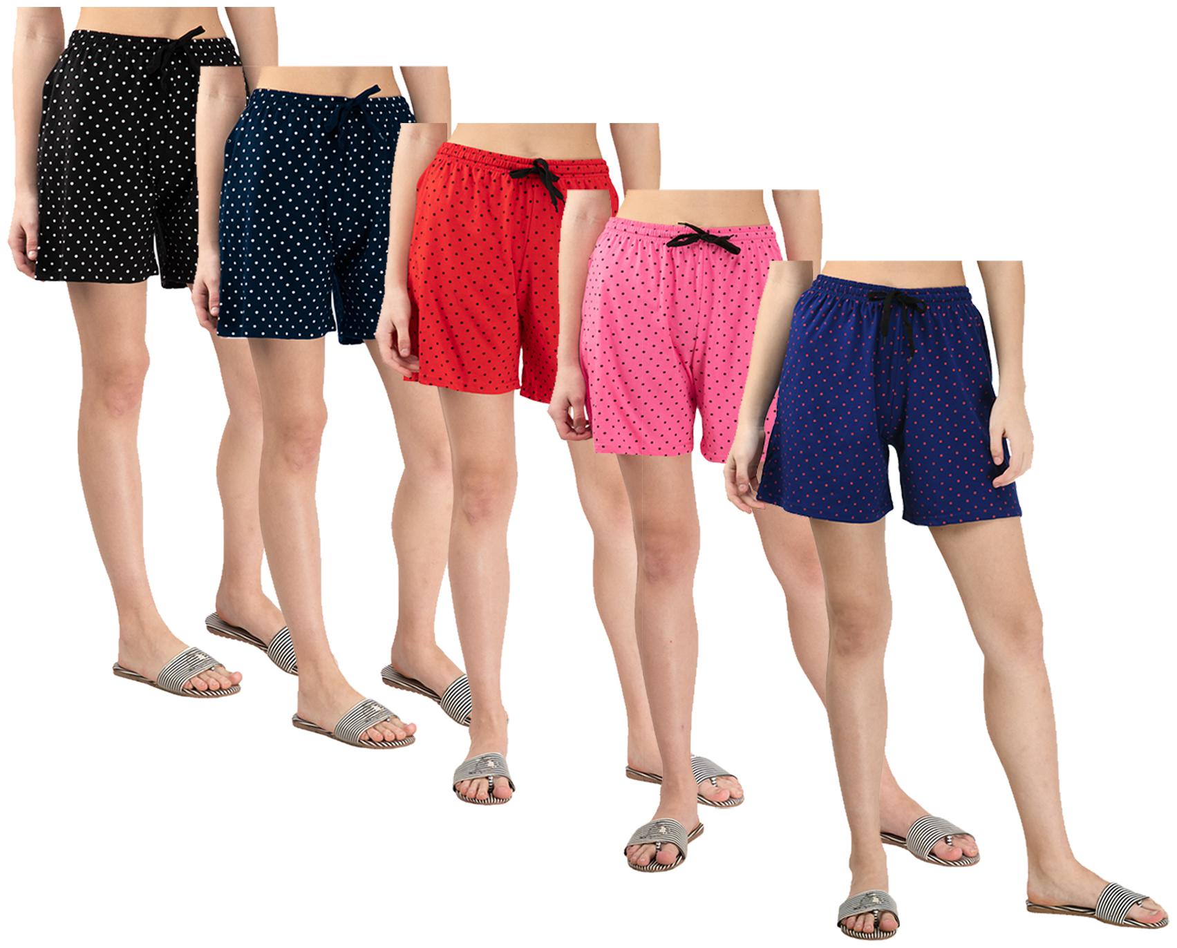 

Indiweaves Women Polka dots Regular shorts - Multi
