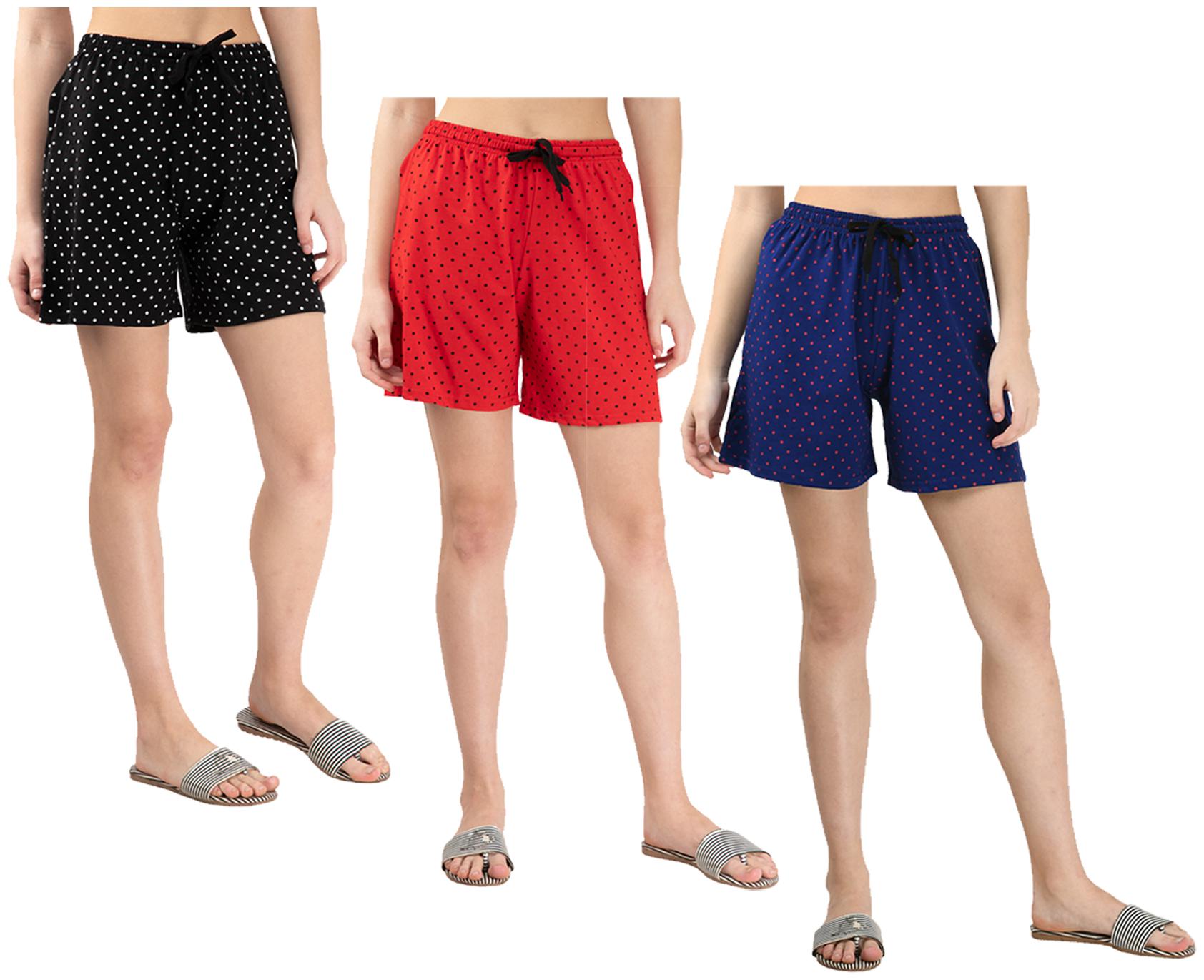 

Indiweaves Women Polka dots Regular shorts - Multi