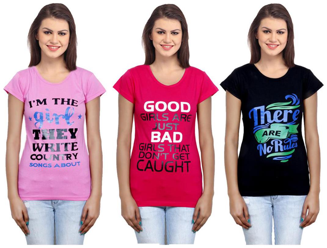 

IndiWeaves Girls Cotton Top Combo-3