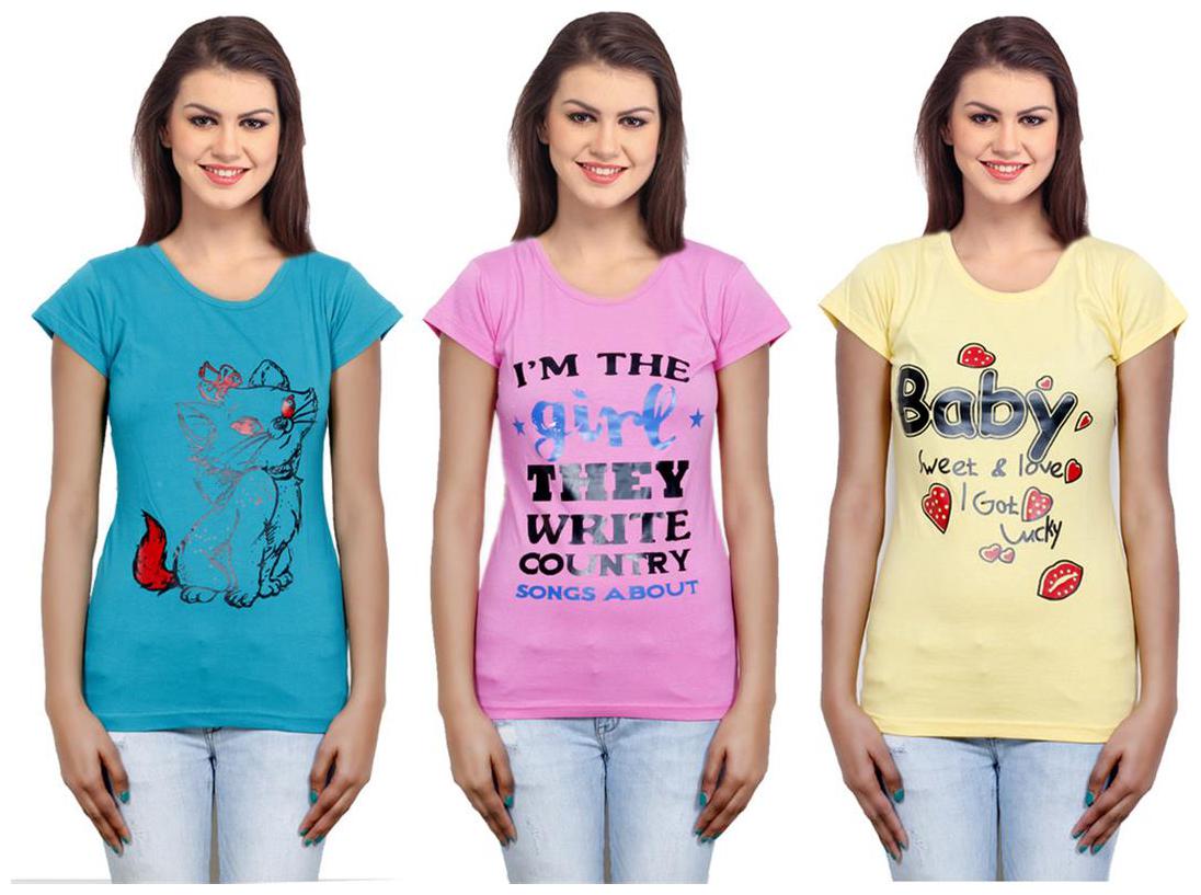 

IndiWeaves Girls Cotton Top Combo-3