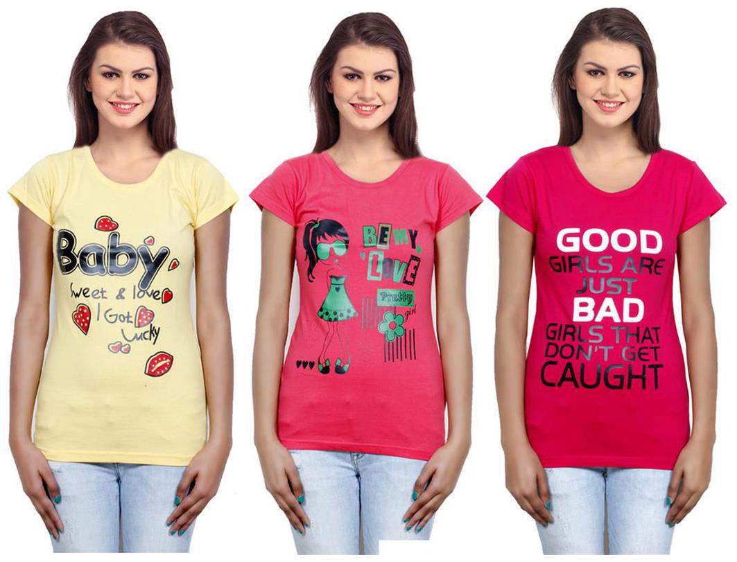 

IndiWeaves Girls Cotton Top Combo-3