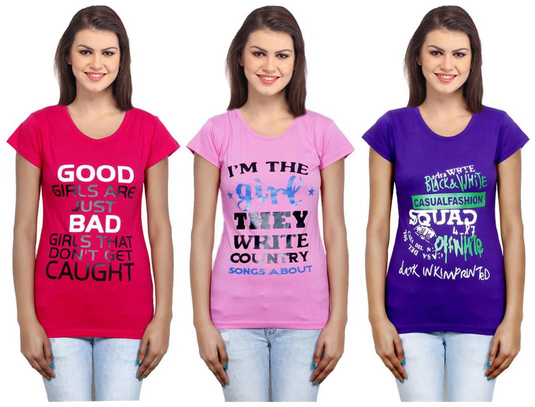 

IndiWeaves Girls Cotton Top Combo-3