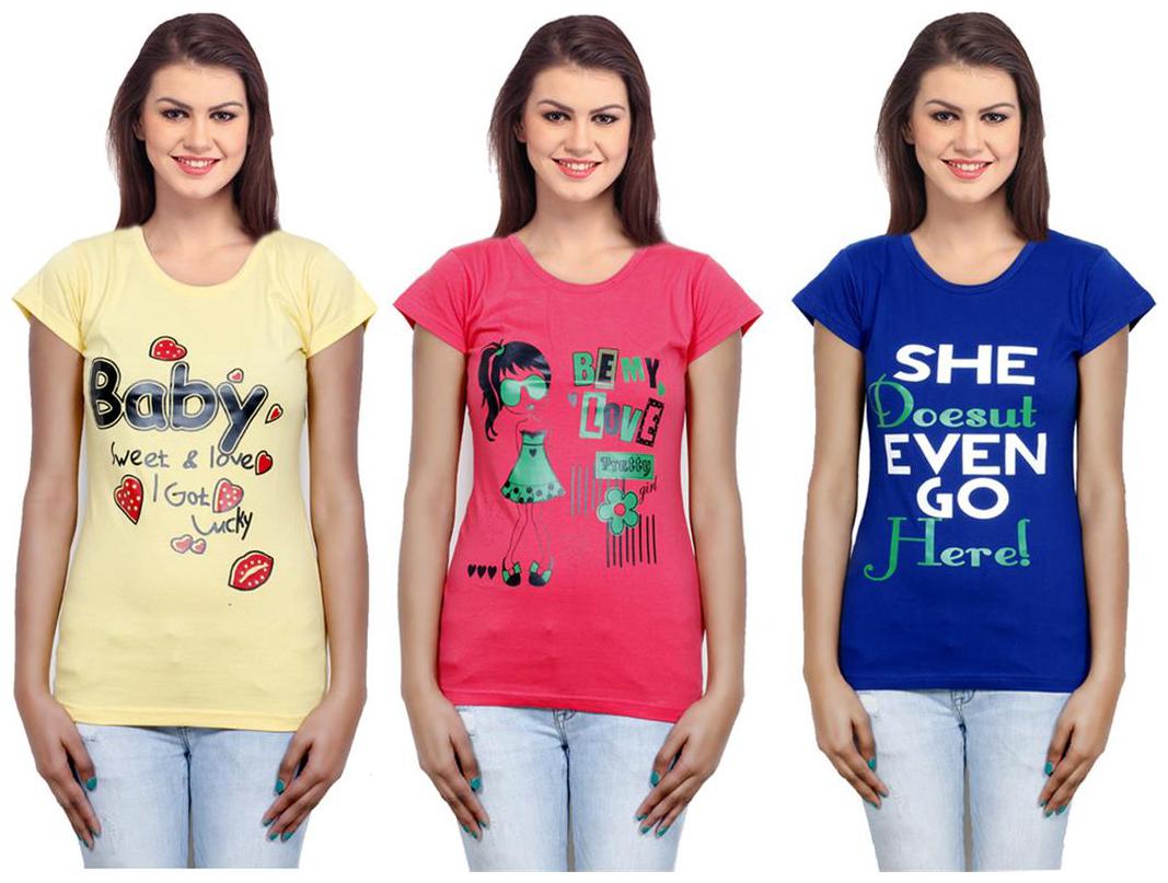 

IndiWeaves Girls Cotton Top Combo-3