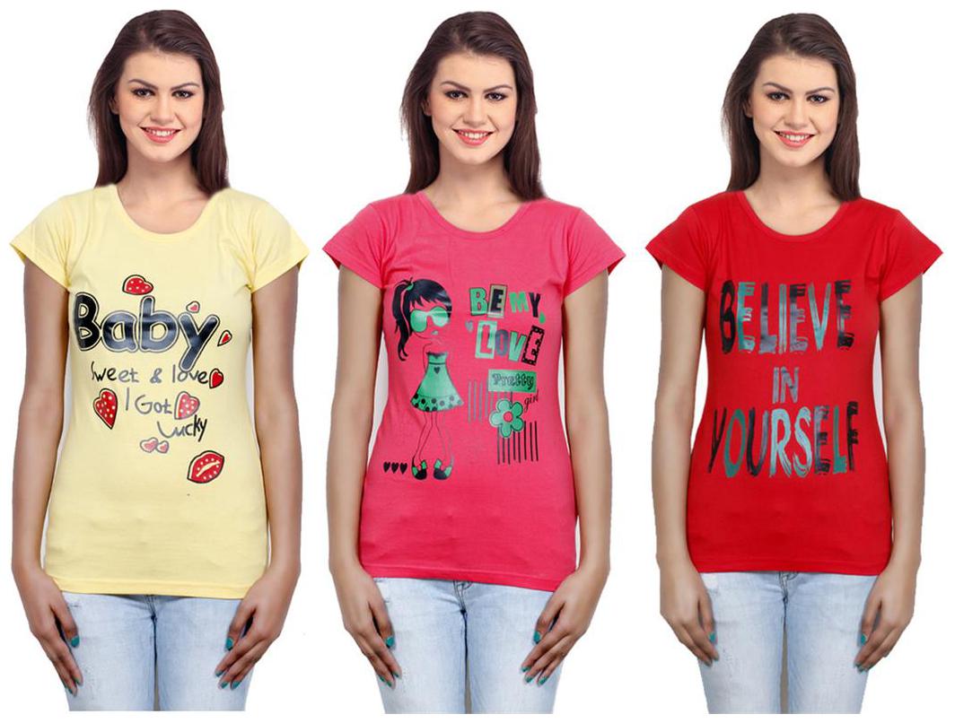 

IndiWeaves Girls Cotton Top Combo-3