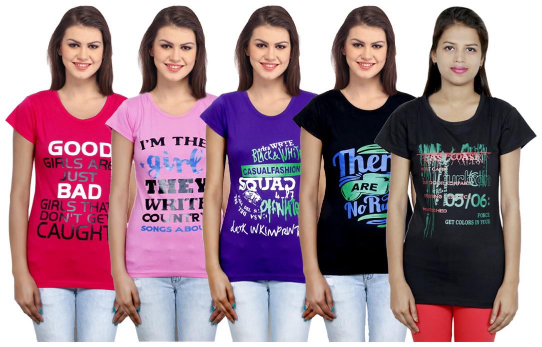 

IndiWeaves Girls Cotton T-Shirt(Pack Of 5 T-Shirt) Combo Offer