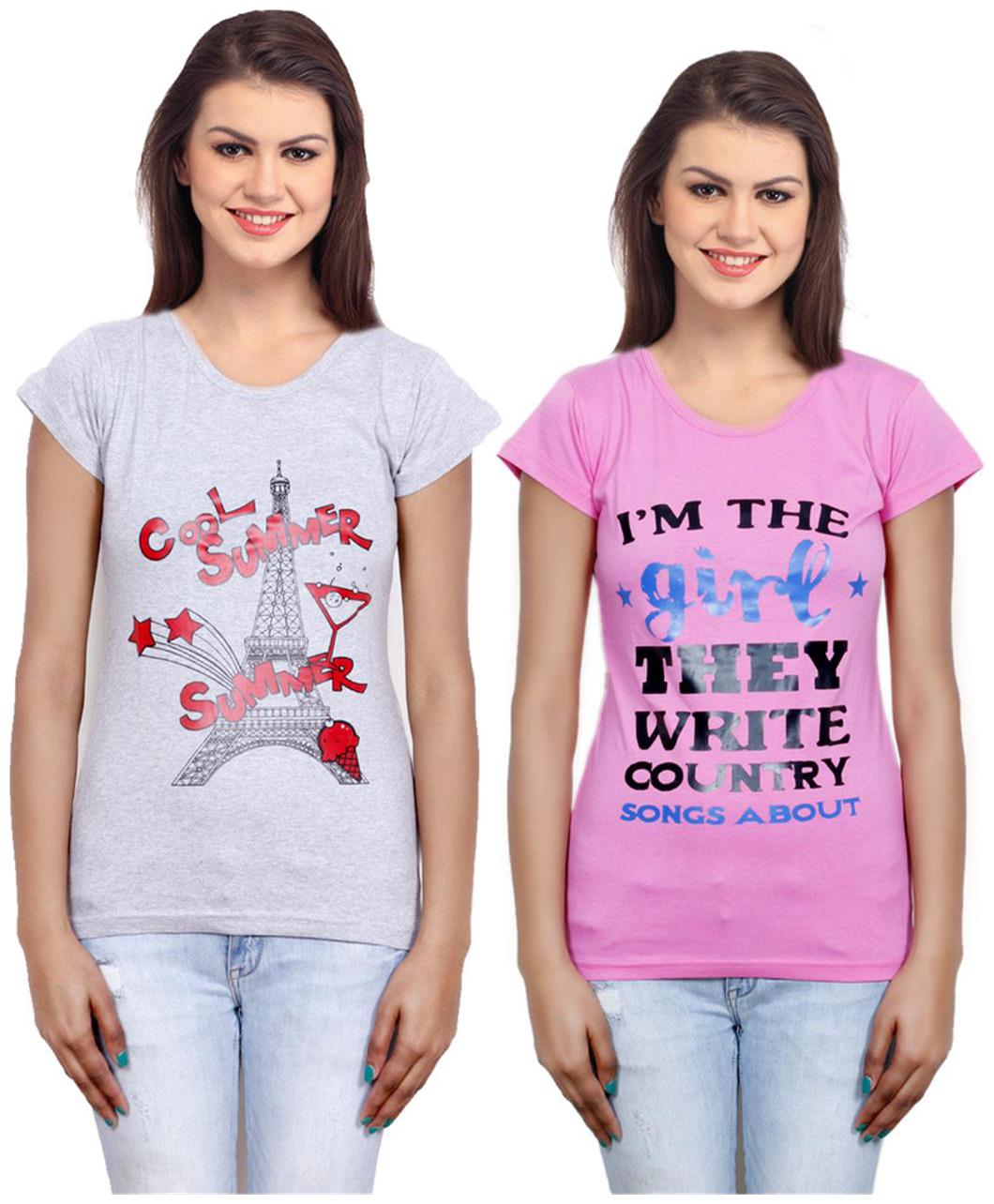 

IndiWeaves Girls Cotton Top Combo-2