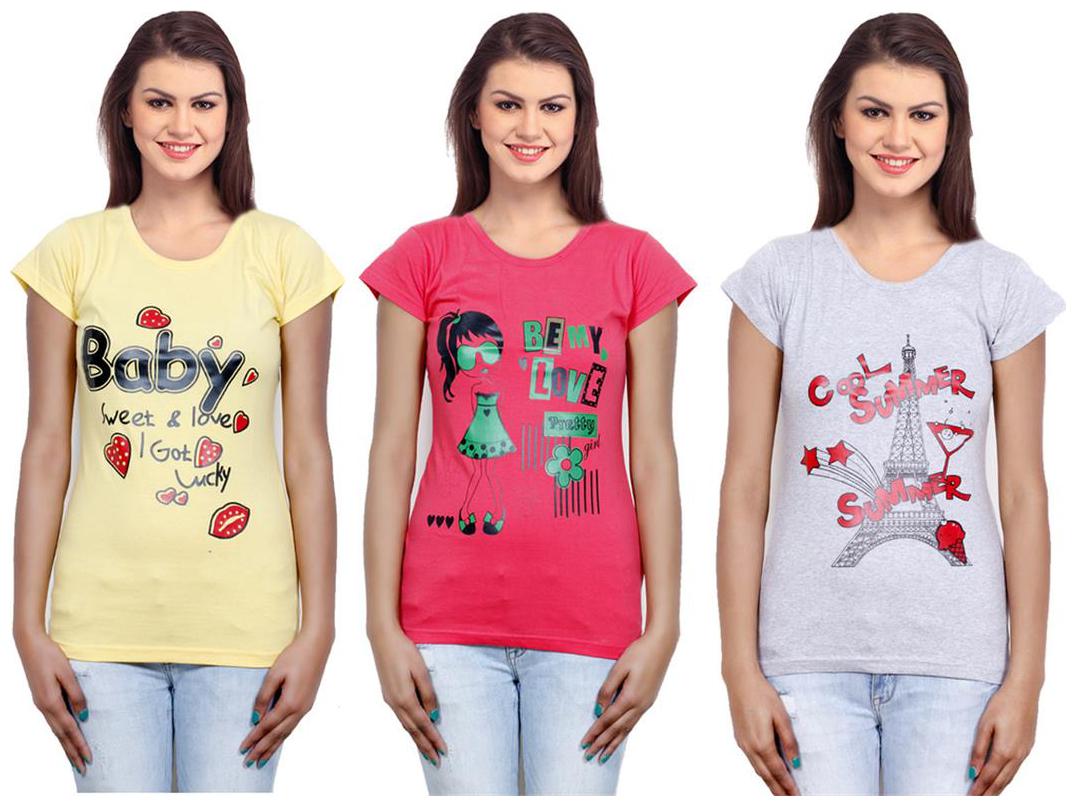 

IndiWeaves Girls Cotton Top Combo-3