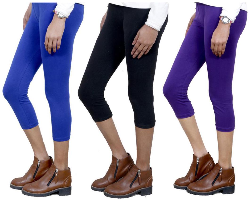 

IndiWeaves Girls Cotton Capri Combo-3