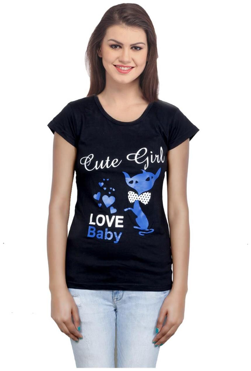 

IndiWeaves Girls Cotton Black Top