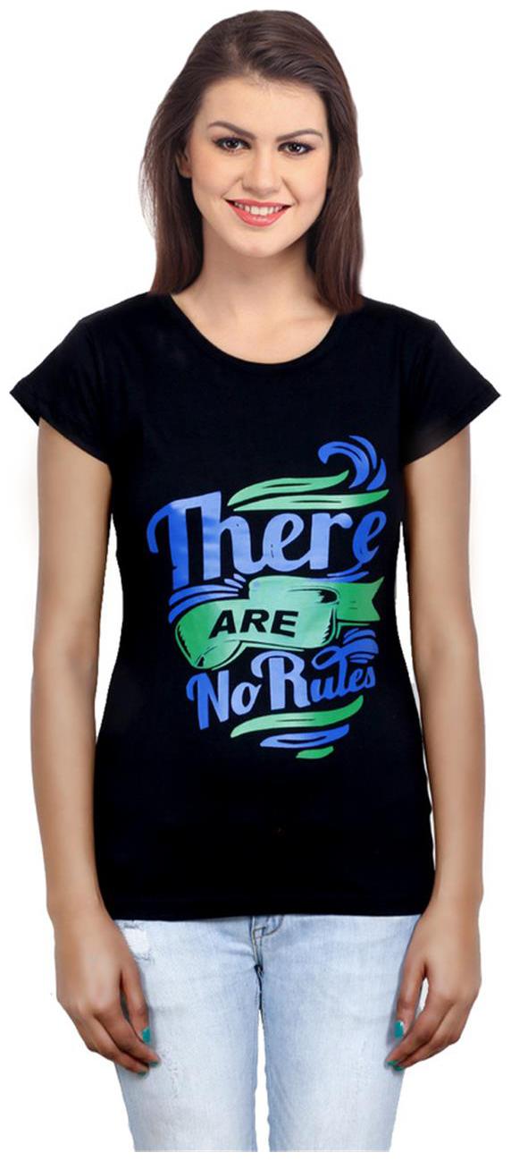 

IndiWeaves Girls Cotton Black Top