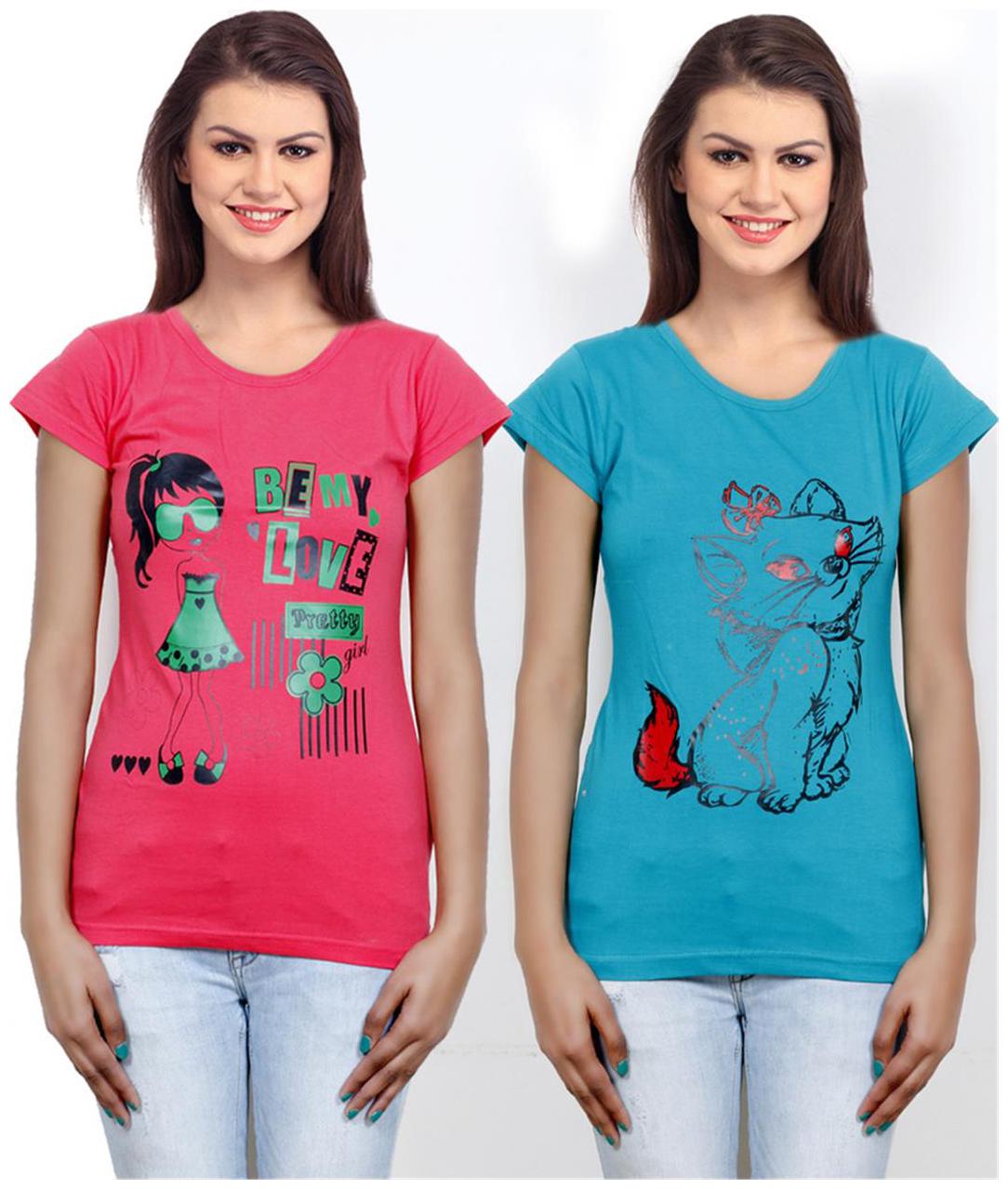 

IndiWeaves Girls Cotton Top Combo-2