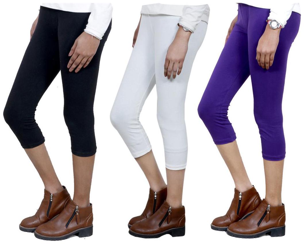 

IndiWeaves Girls Cotton Capri Combo-3