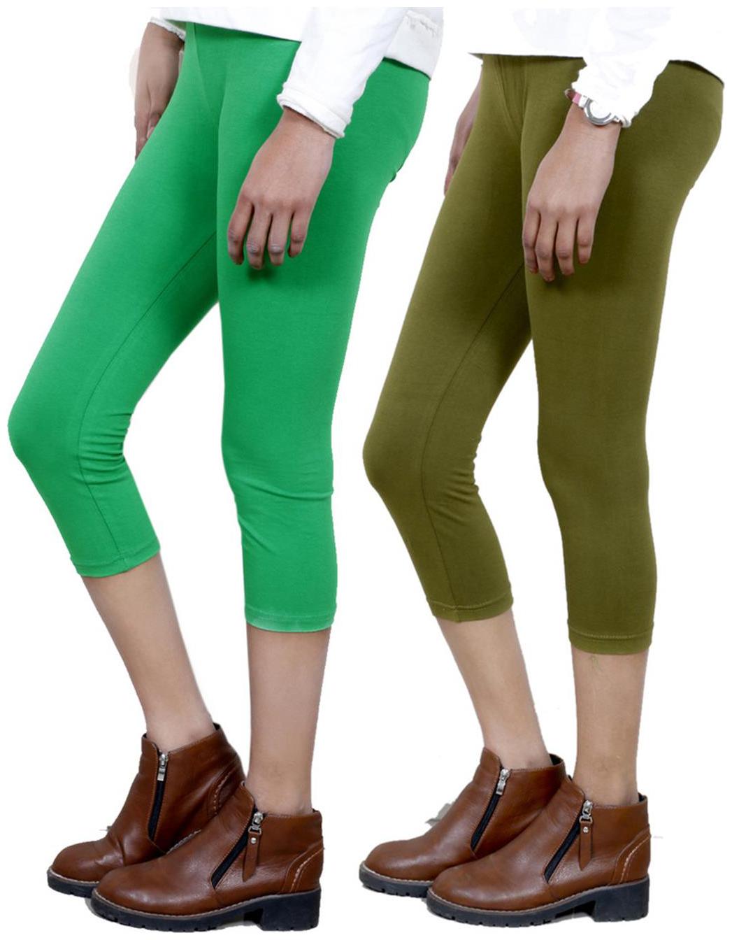 

IndiWeaves Girls Cotton Capri Combo-2