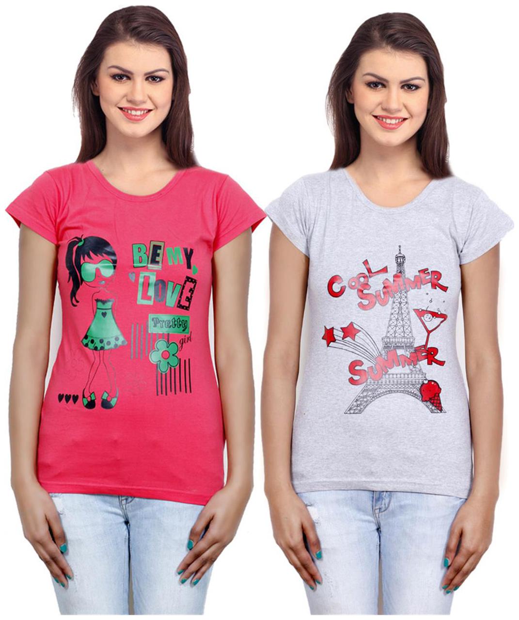 

IndiWeaves Girls Cotton Top Combo-2