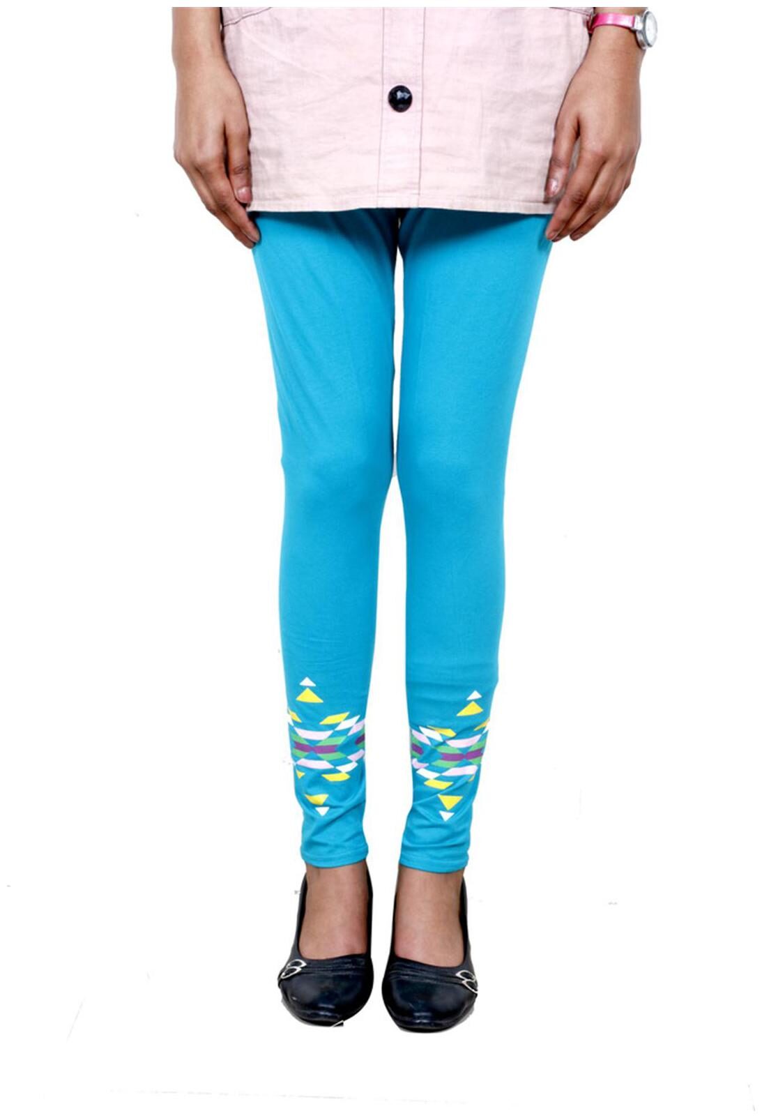 

Indiweaves Cotton Patiala - Blue