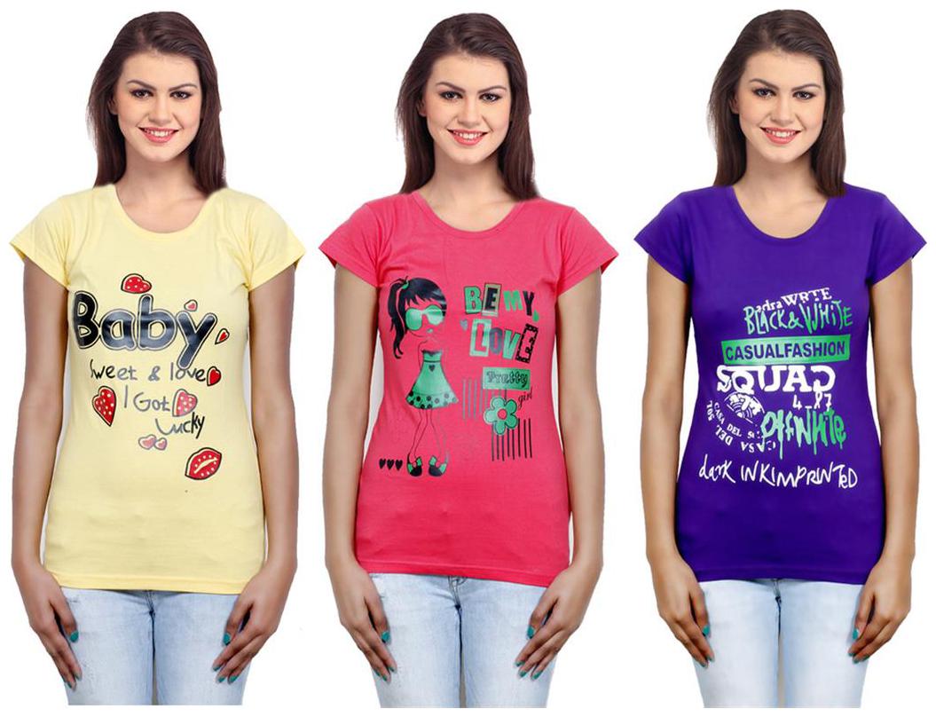 

IndiWeaves Girls Cotton Top Combo-3