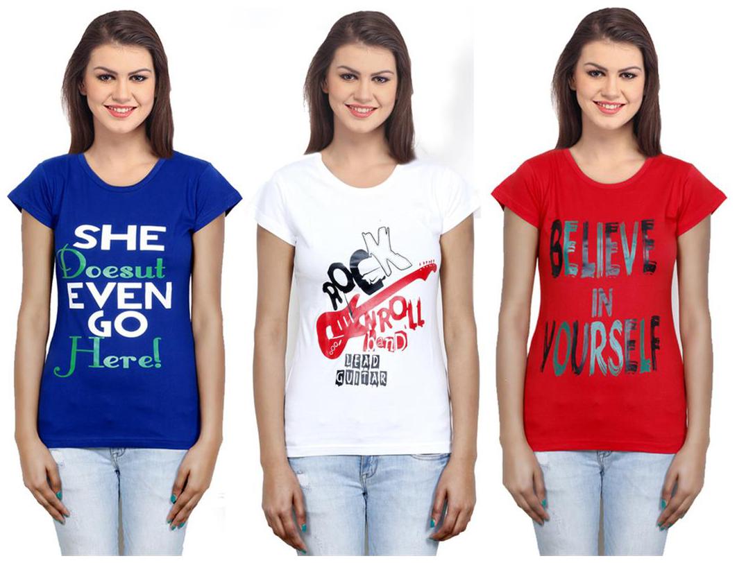 

IndiWeaves Girls Cotton Top Combo-3