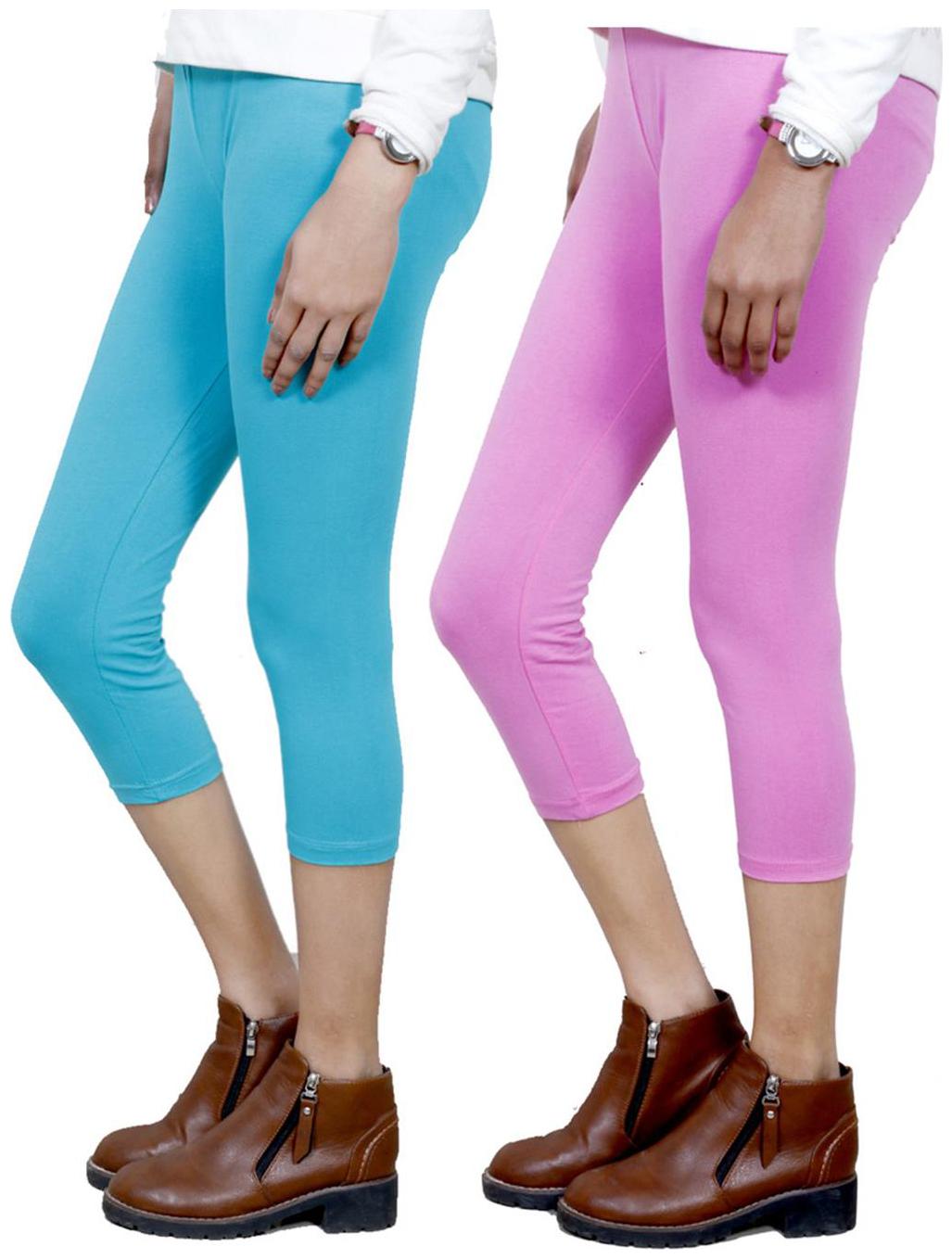 

IndiWeaves Girls Cotton Capri Combo-2