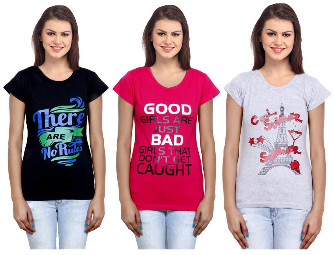 

IndiWeaves Girls Cotton Top Combo-3