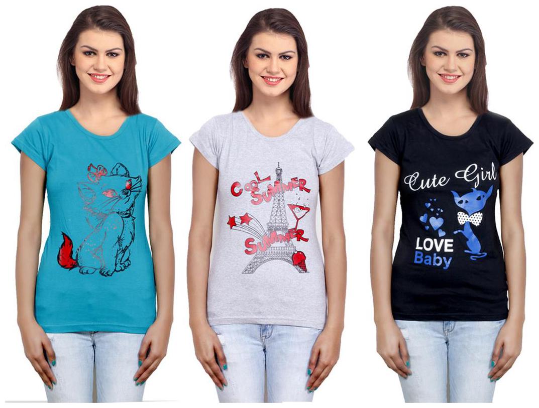

IndiWeaves Girls Cotton Top Combo-3