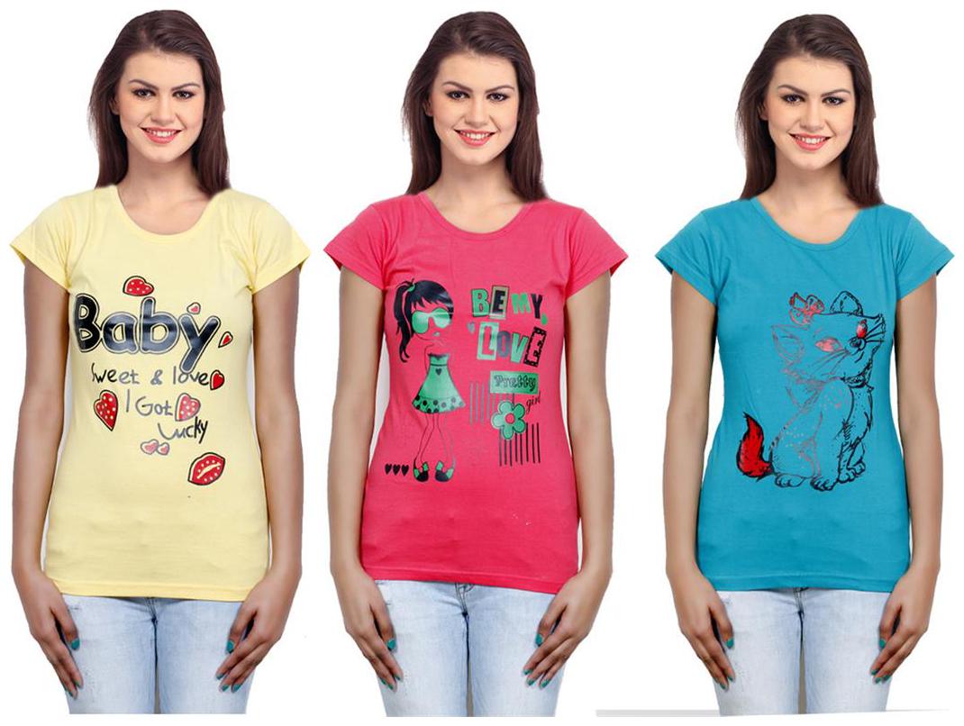 

IndiWeaves Girls Cotton Top Combo-3