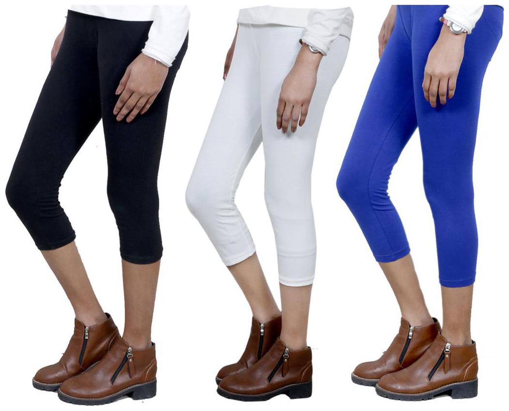

IndiWeaves Girls Cotton Capri Combo-3