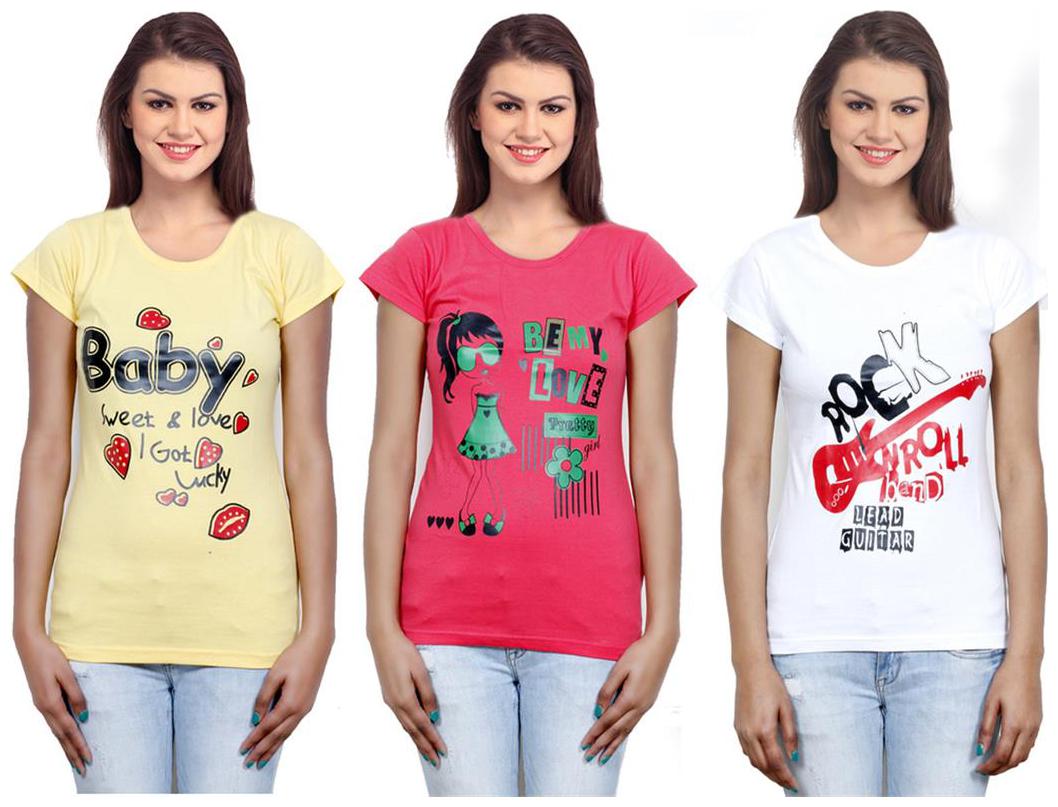 

IndiWeaves Girls Cotton Top Combo-3