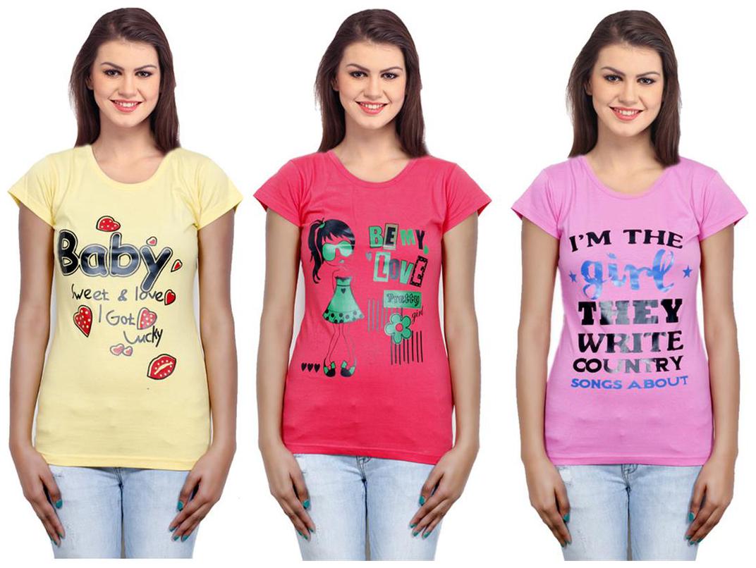 

IndiWeaves Girls Cotton Top Combo-3