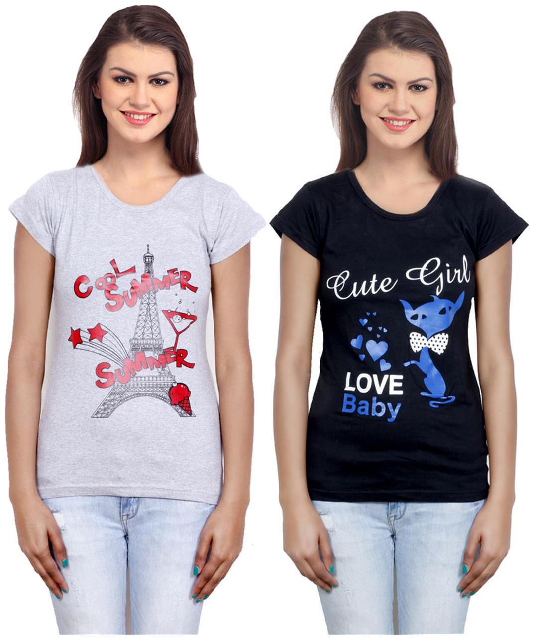 

IndiWeaves Girls Cotton Top Combo-2
