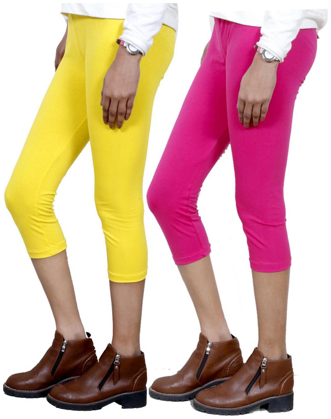 

IndiWeaves Girls Cotton Capri Combo-2