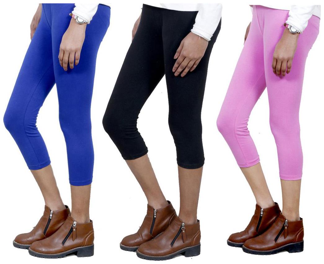 

IndiWeaves Girls Cotton Capri Combo-3