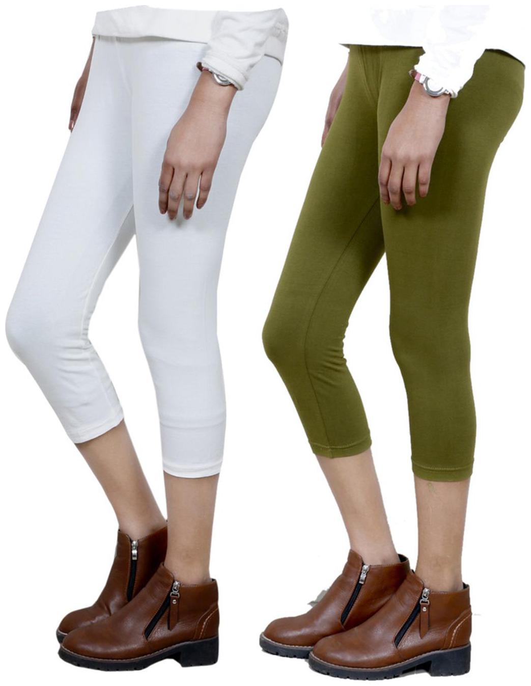 

IndiWeaves Girls Cotton Capri Combo-2