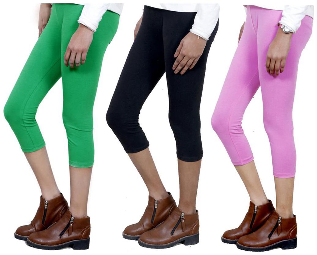 

IndiWeaves Girls Cotton Capri Combo-3