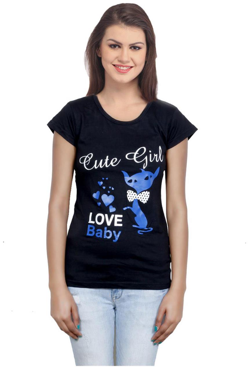 

IndiWeaves Girls Cotton Black Top