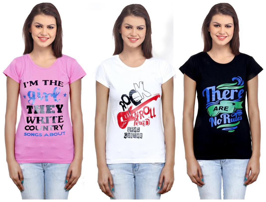 

IndiWeaves Girls Cotton Top Combo-3
