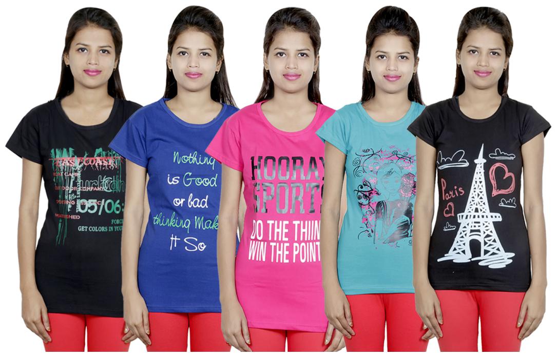 

IndiWeaves Girls Cotton T-Shirt(Pack Of 5 T-Shirt) Combo Offer