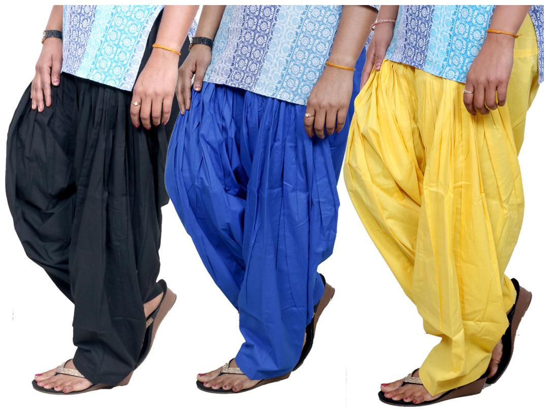 

IndiWeaves Multicolor Pack Of 3 Salwar