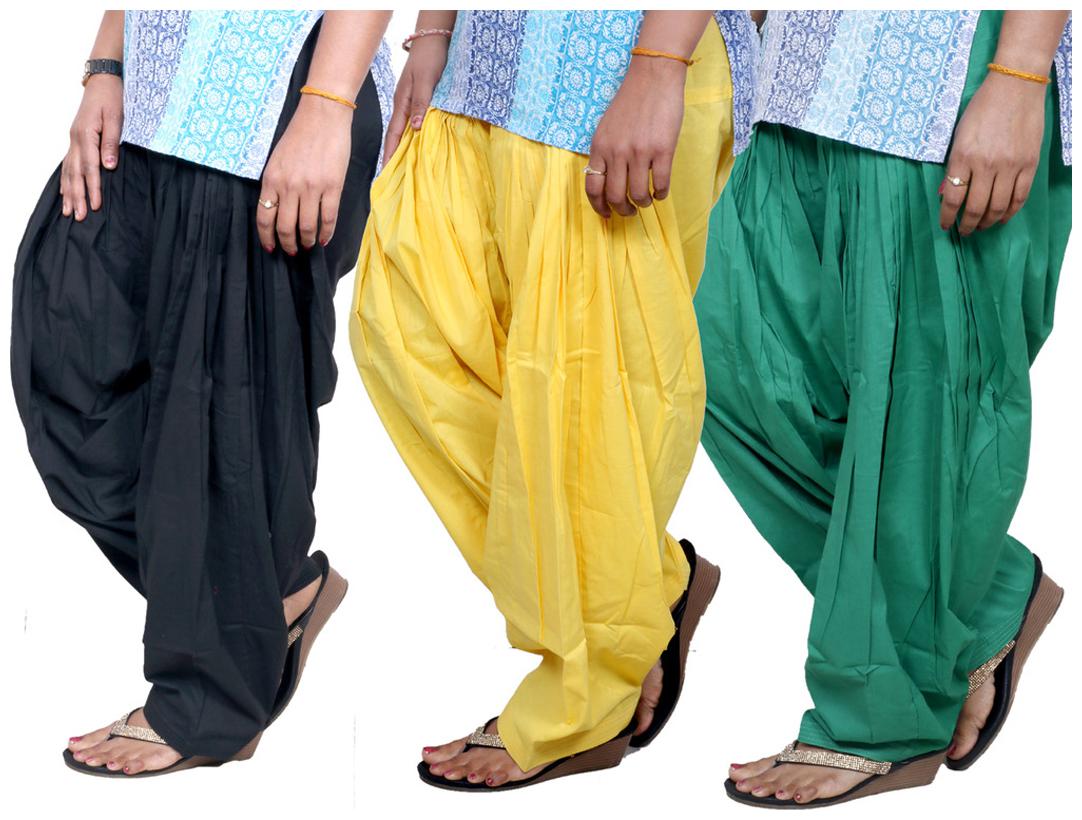 

IndiWeaves Multicolor Pack Of 3 Salwar