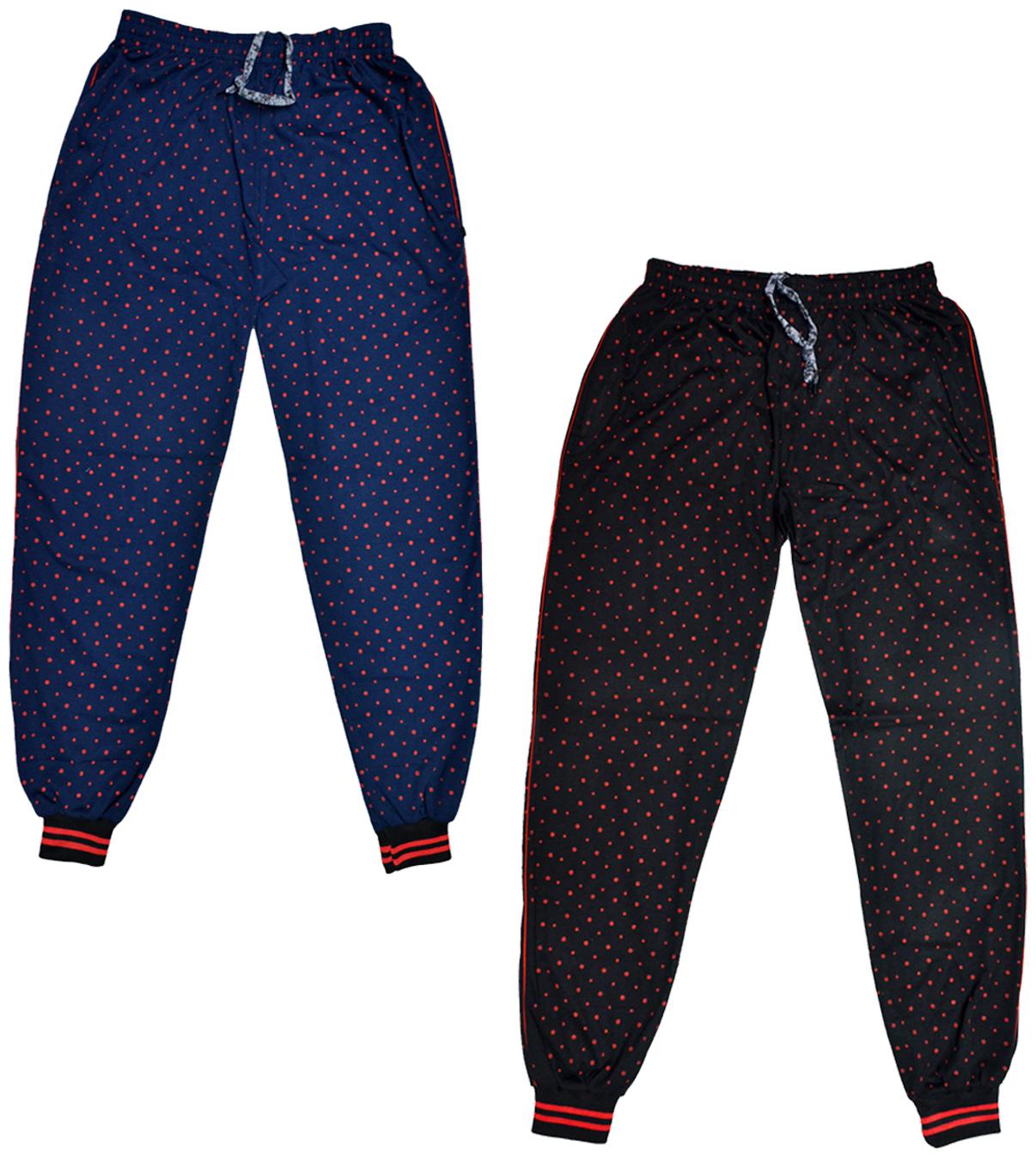 

IndiWeaves Men Cotton Pranted Lowers Pyjama and Track Pants Pack of 2