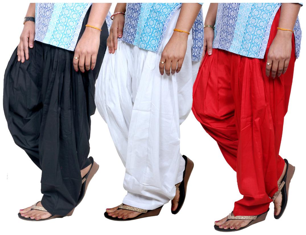 

IndiWeaves Multicolor Pack Of 3 Salwar