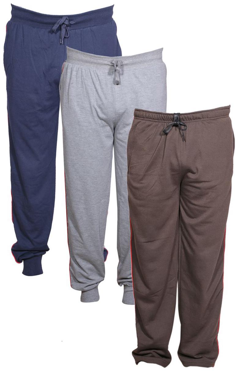 

IndiWeaves Men s Premium 2 Cotton and 1 Warm Wollen Lower Track Pants with 1 Zipper Pocket and 1 Open Pocket For Winter (Pack of-3)