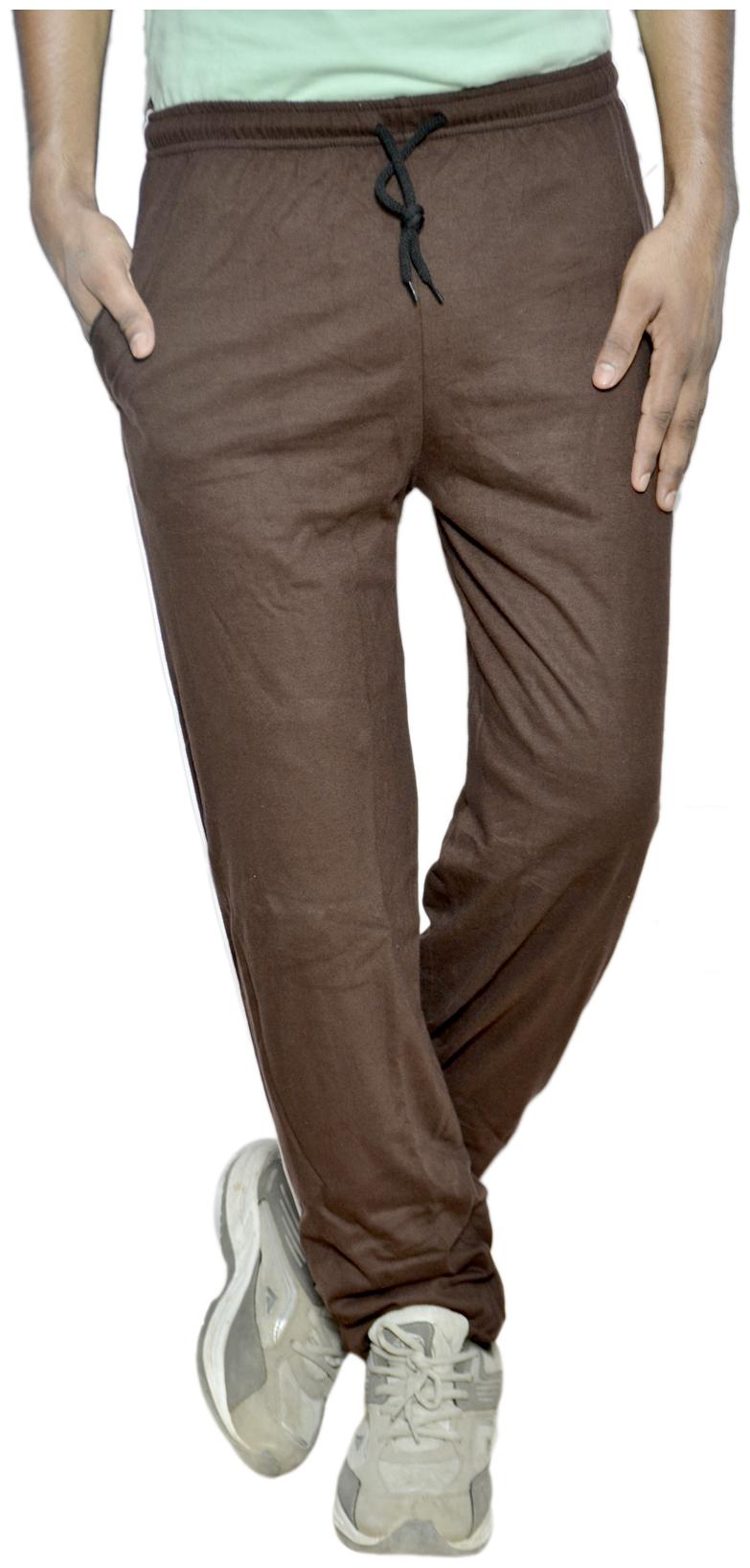 

Indiweaves Men Brown Solid Regular fit Track pants