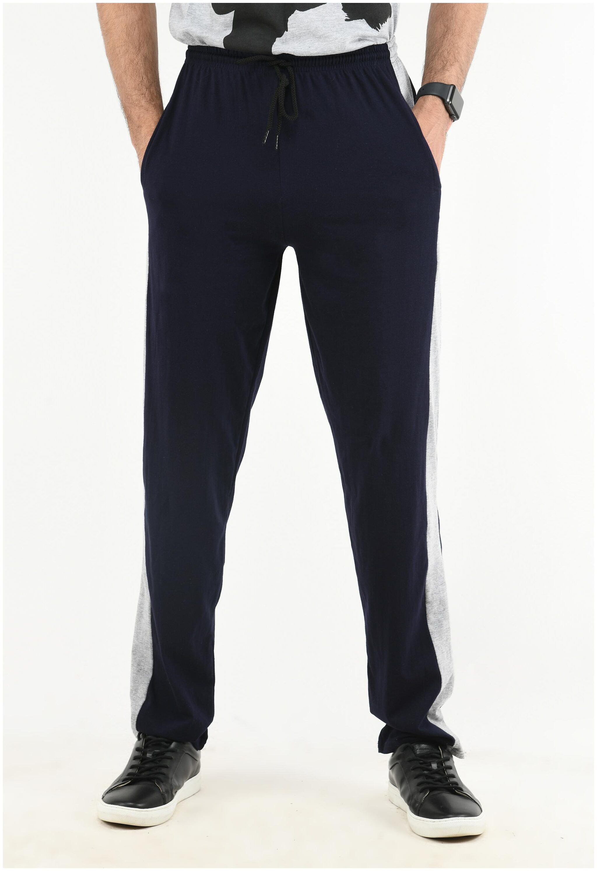 

Indiweaves Men Blue Solid Regular fit Track pants