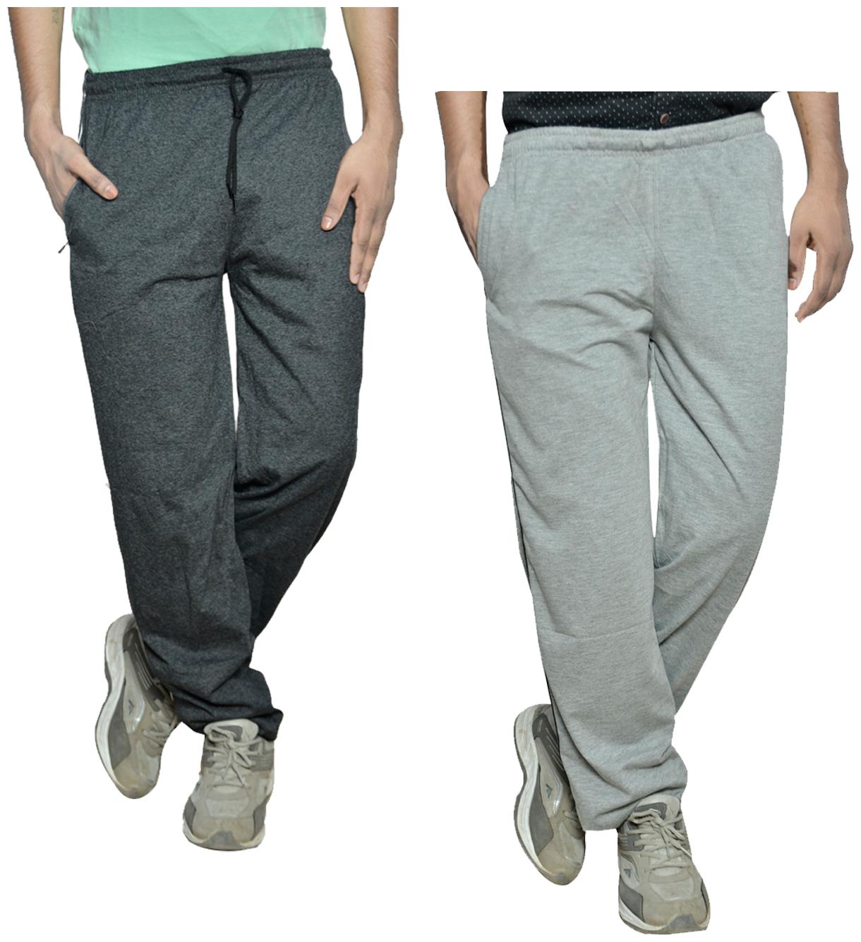 

Indiweaves Men Grey Solid Regular fit Track pants