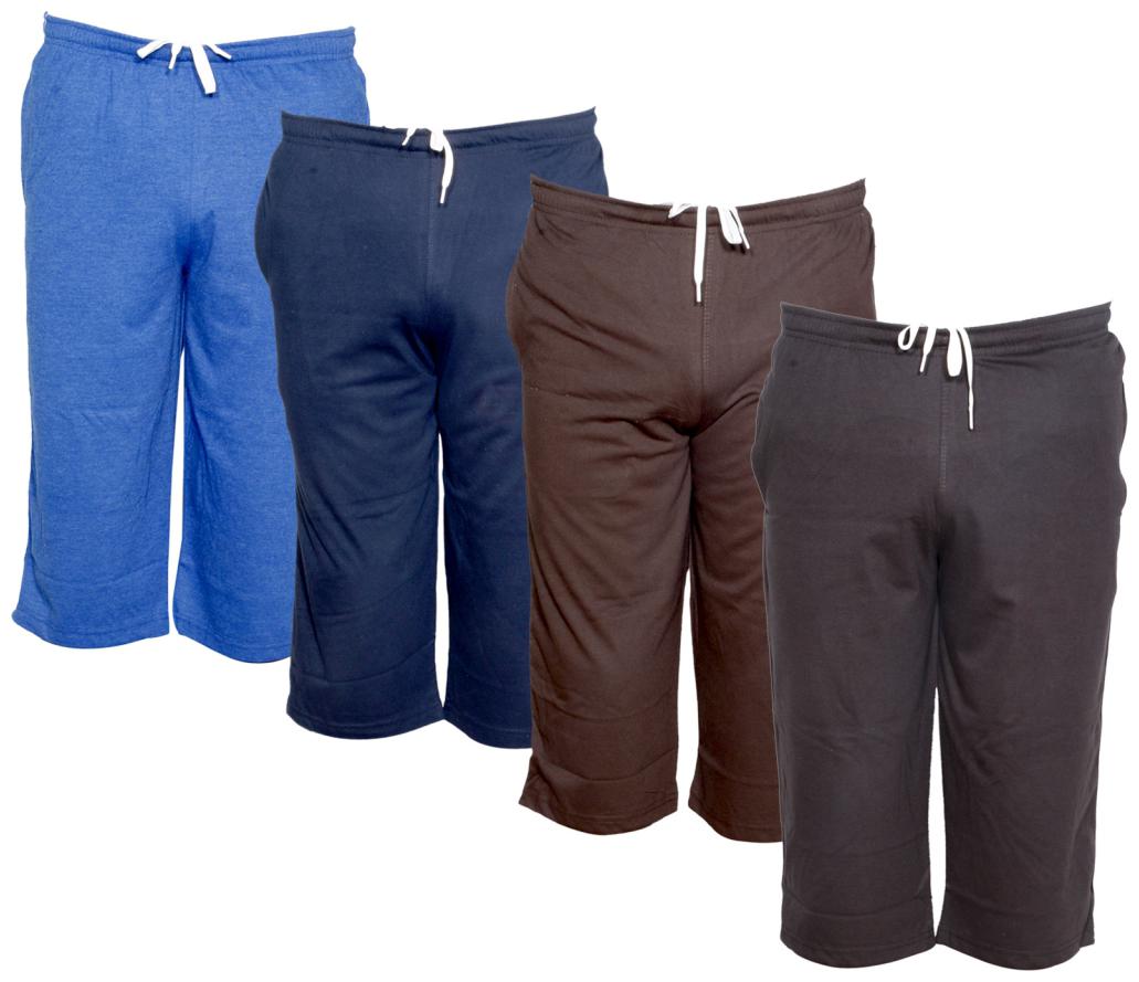 

IndiWeaves Men s Regular Fit Capri (Pack of -4) Blue Blue Brown Brown 32