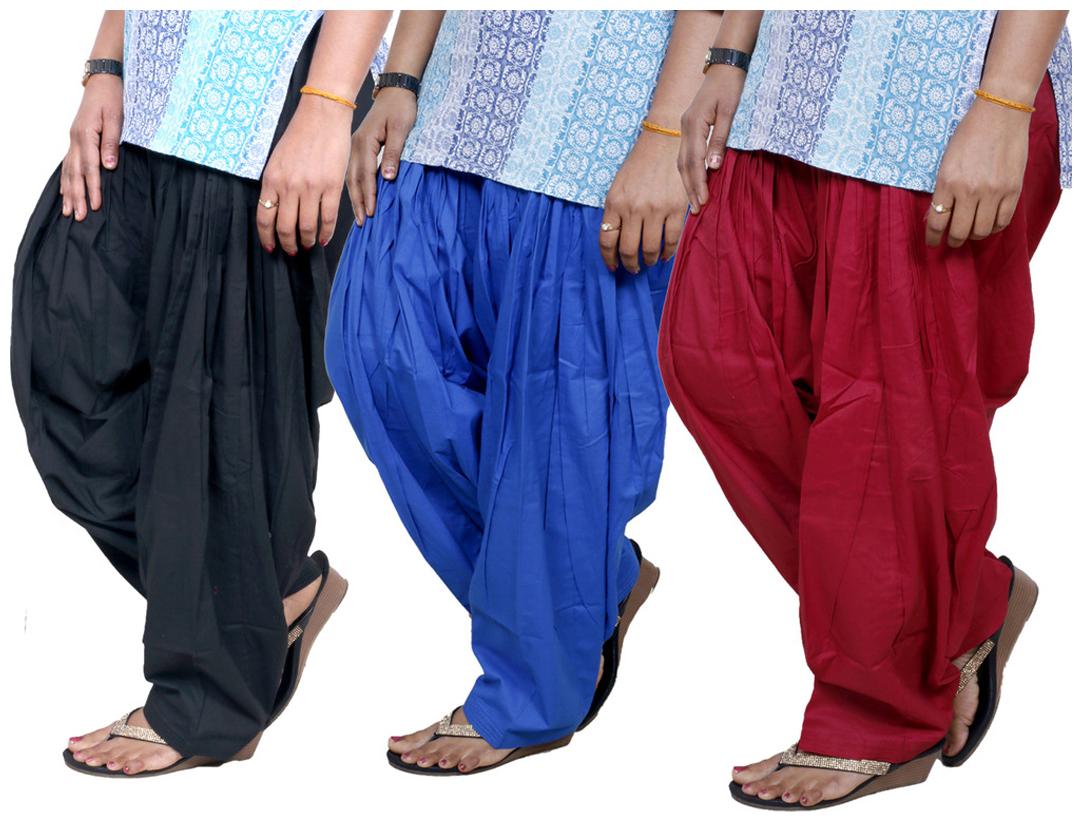 

IndiWeaves Multicolor Pack Of 3 Salwar