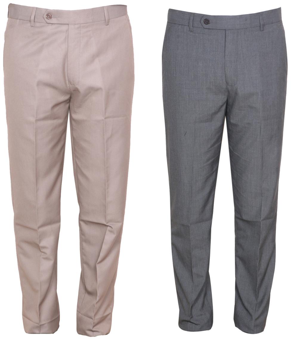 

Indiweaves Men Solid Regular Fit Formal Trouser - Multi