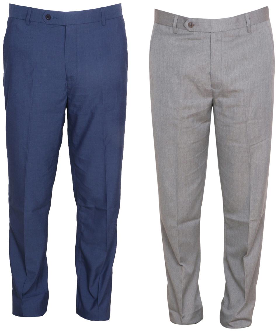 

Indiweaves Men Solid Regular Fit Formal Trouser - Multi