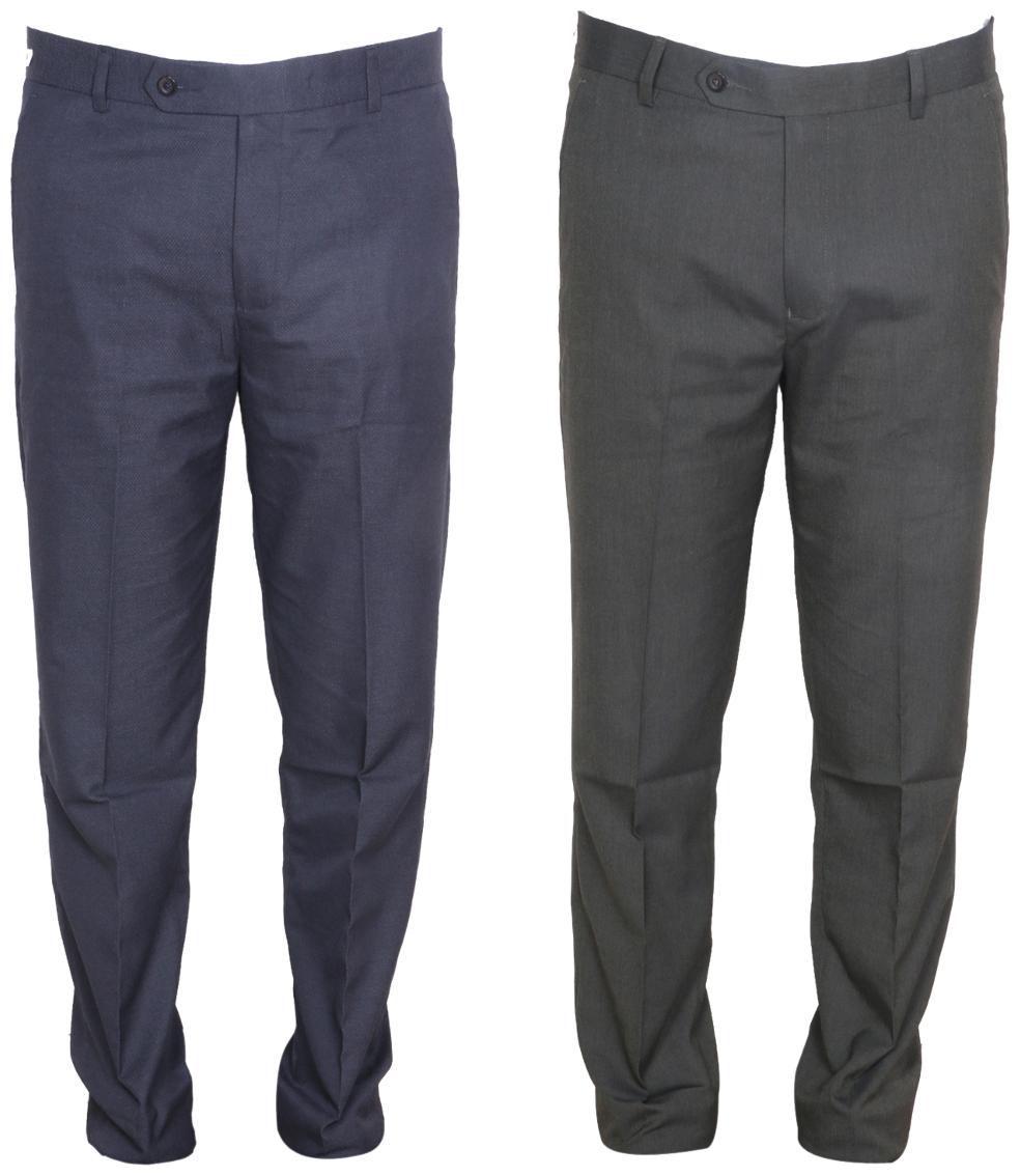 

Indiweaves Men Solid Regular Fit Formal Trouser - White