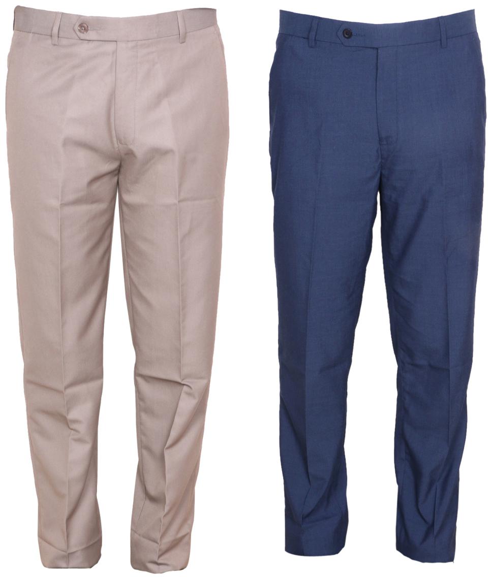 

Indiweaves Men Solid Regular Fit Formal Trouser - Multi